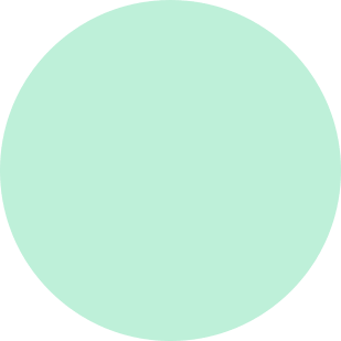 Light Mint Green Colored Circle